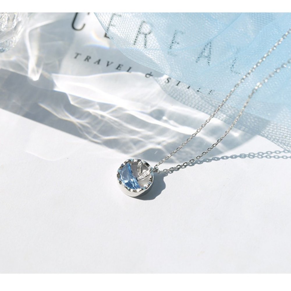 NEW 925 Sterling Silver Mermaid Ocean Necklace - Picture 5 of 6